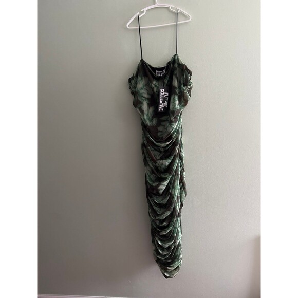 Future Collective Women's Sleeveless Sheer Midi Dress - Size L New with tags - Picture 4 of 6